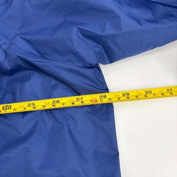 LL Bean TEK Rain Jacket Womens 2X Blue Fleece Lined Waterproof Hooded - Picture 10 of 11